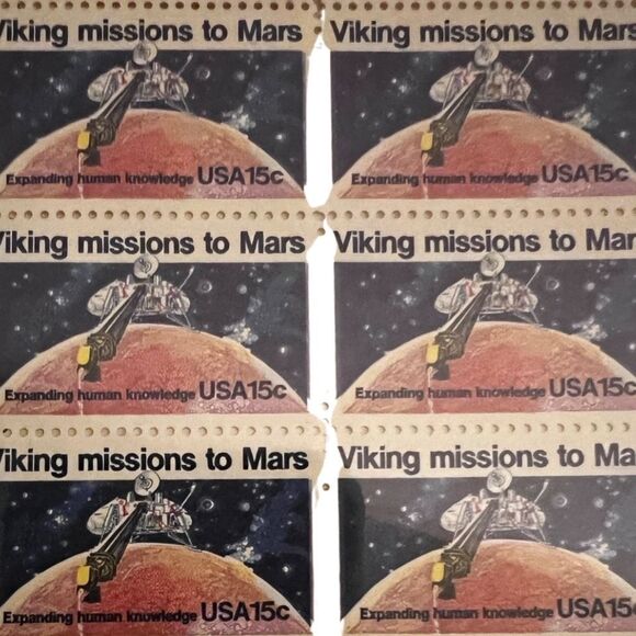 MNH 1978 Viking Mission to Mars 50 10c US Postage Stamp Sheet Scott #1759 - Picture 2 of 2